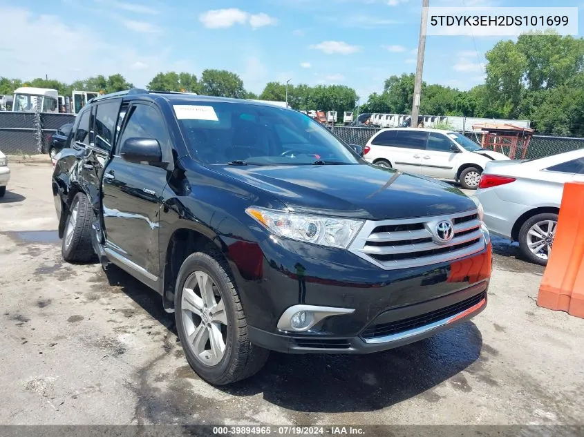 5TDYK3EH2DS101699 2013 Toyota Highlander Limited V6