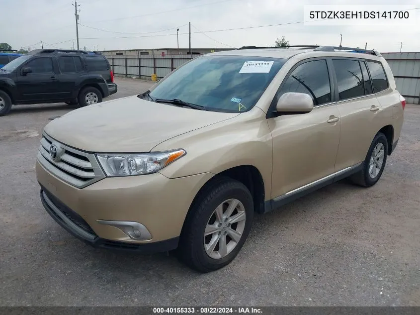 2013 Toyota Highlander Se V6 VIN: 5TDZK3EH1DS141700 Lot: 40155333