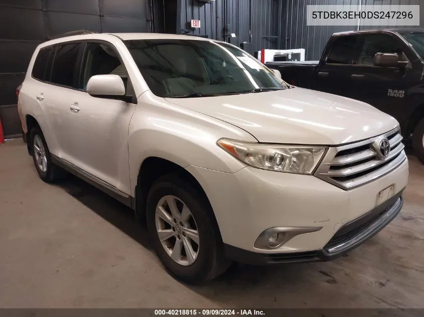 5TDBK3EH0DS247296 2013 Toyota Highlander Base Plus V6