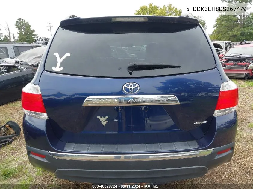 5TDDK3EH8DS267479 2013 Toyota Highlander Limited V6