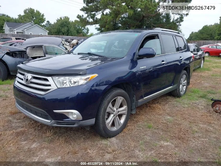 5TDDK3EH8DS267479 2013 Toyota Highlander Limited V6