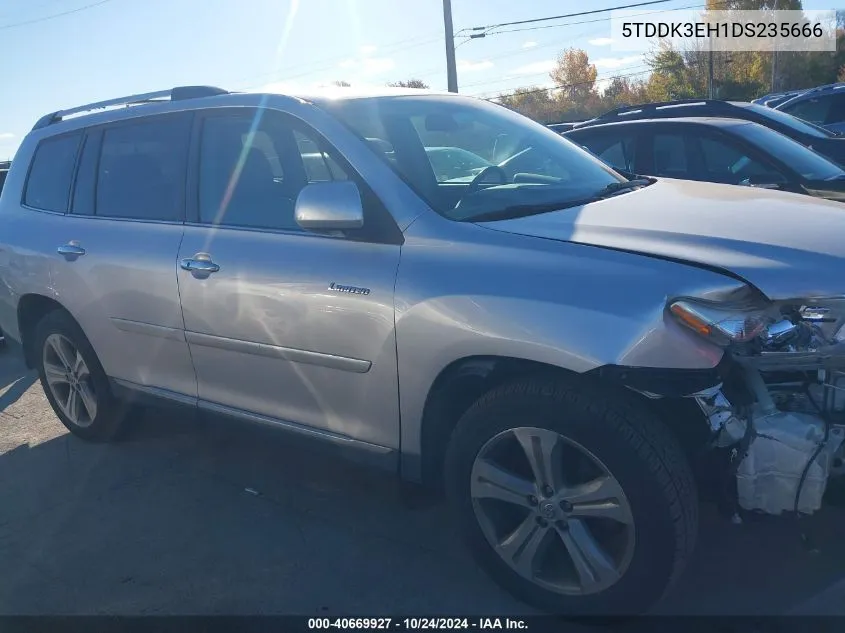 5TDDK3EH1DS235666 2013 Toyota Highlander Limited V6