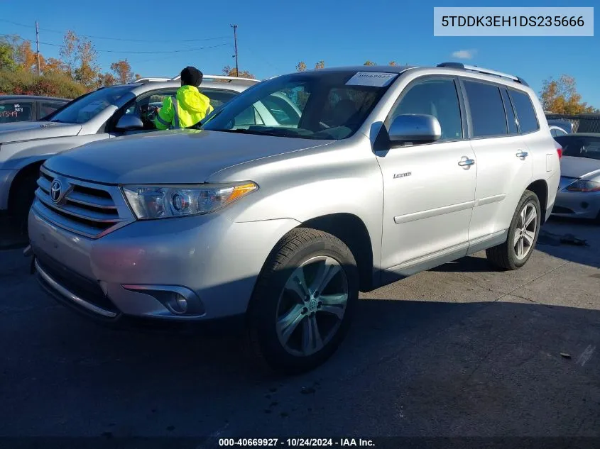 5TDDK3EH1DS235666 2013 Toyota Highlander Limited V6