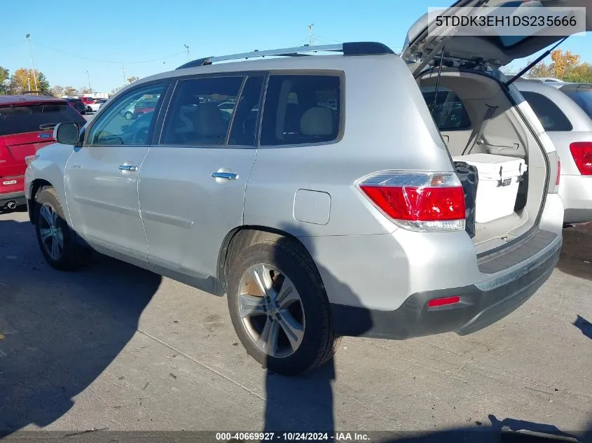 5TDDK3EH1DS235666 2013 Toyota Highlander Limited V6