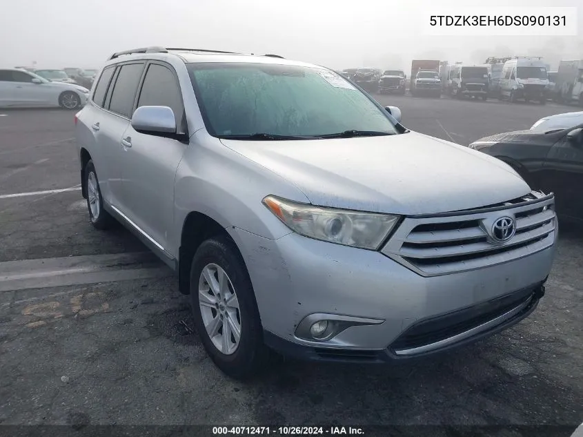 2013 Toyota Highlander Se V6 VIN: 5TDZK3EH6DS090131 Lot: 40712471