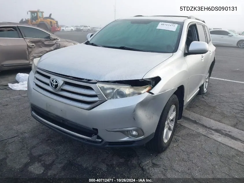 5TDZK3EH6DS090131 2013 Toyota Highlander Se V6