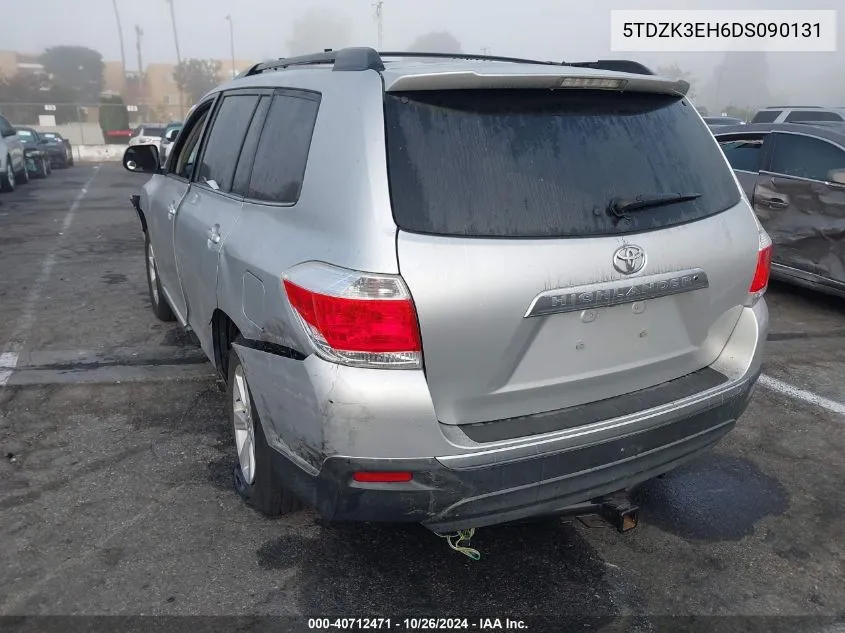 5TDZK3EH6DS090131 2013 Toyota Highlander Se V6