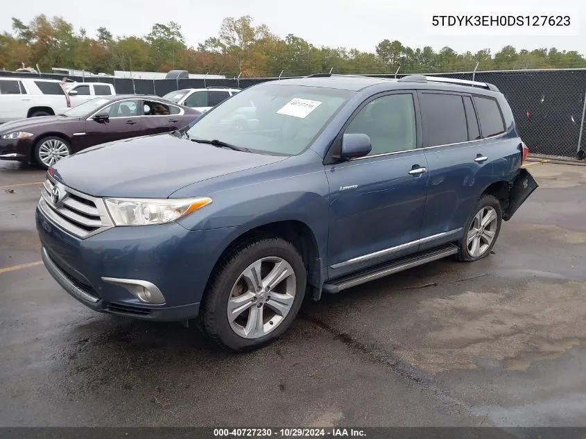 5TDYK3EH0DS127623 2013 Toyota Highlander Limited V6