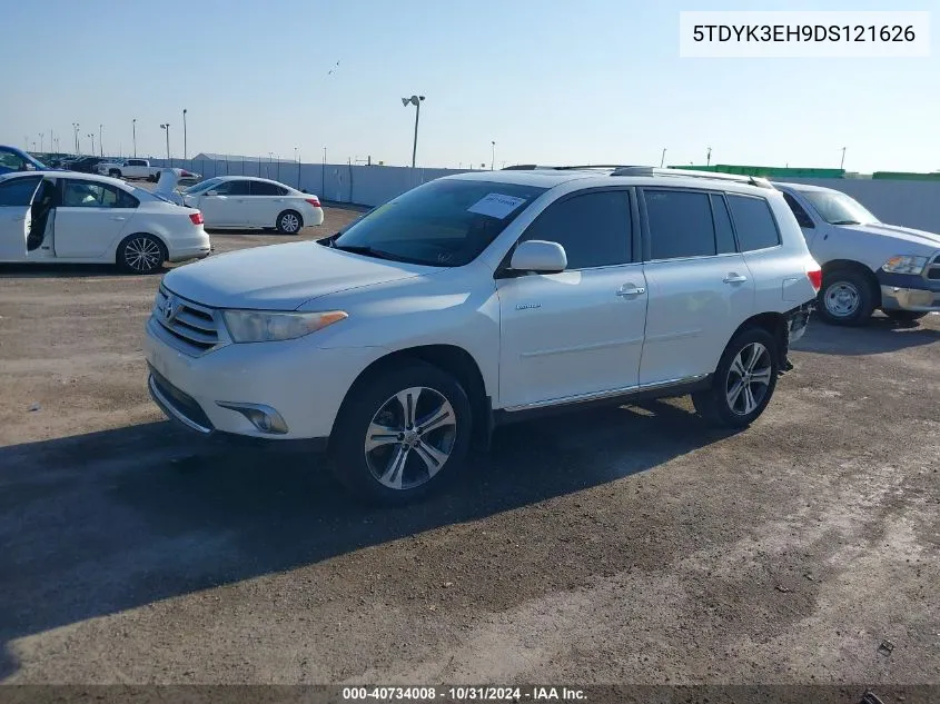 5TDYK3EH9DS121626 2013 Toyota Highlander Limited V6