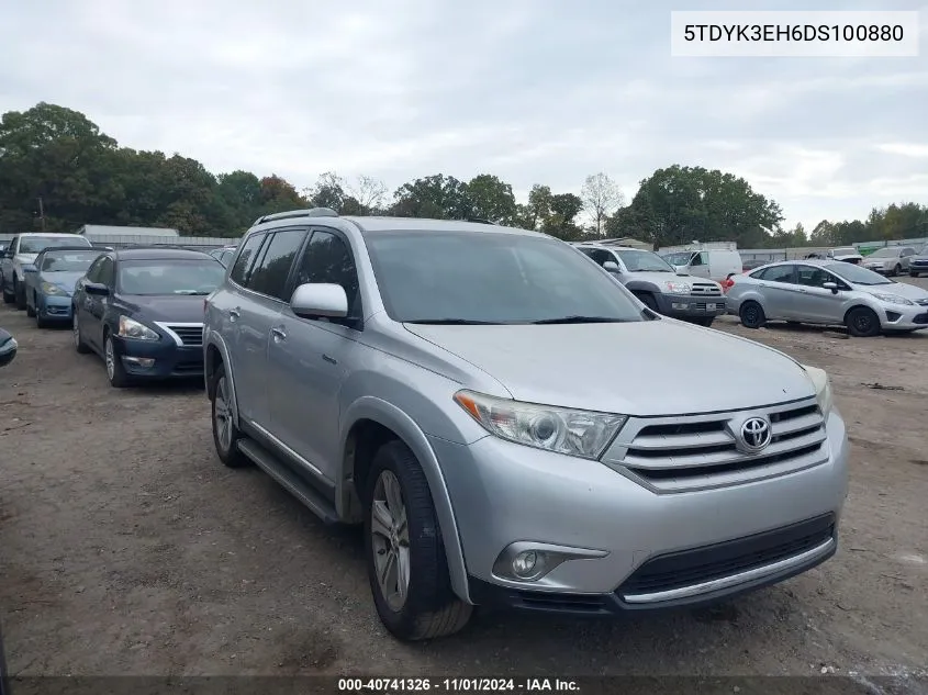 5TDYK3EH6DS100880 2013 Toyota Highlander Limited V6