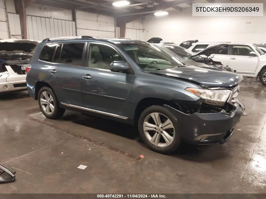 2013 Toyota Highlander Limited V6 VIN: 5TDDK3EH9DS206349 Lot: 40742291