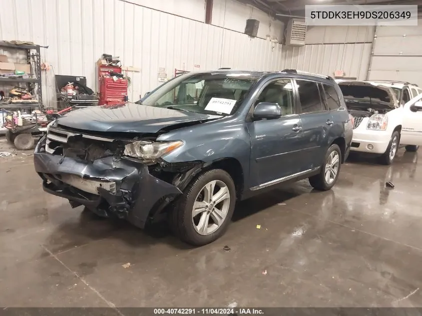 2013 Toyota Highlander Limited V6 VIN: 5TDDK3EH9DS206349 Lot: 40742291