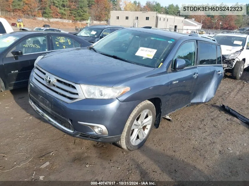 2013 Toyota Highlander Limited V6 VIN: 5TDDK3EH6DS242323 Lot: 40747517