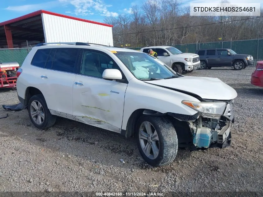 5TDDK3EH4DS254681 2013 Toyota Highlander Limited V6