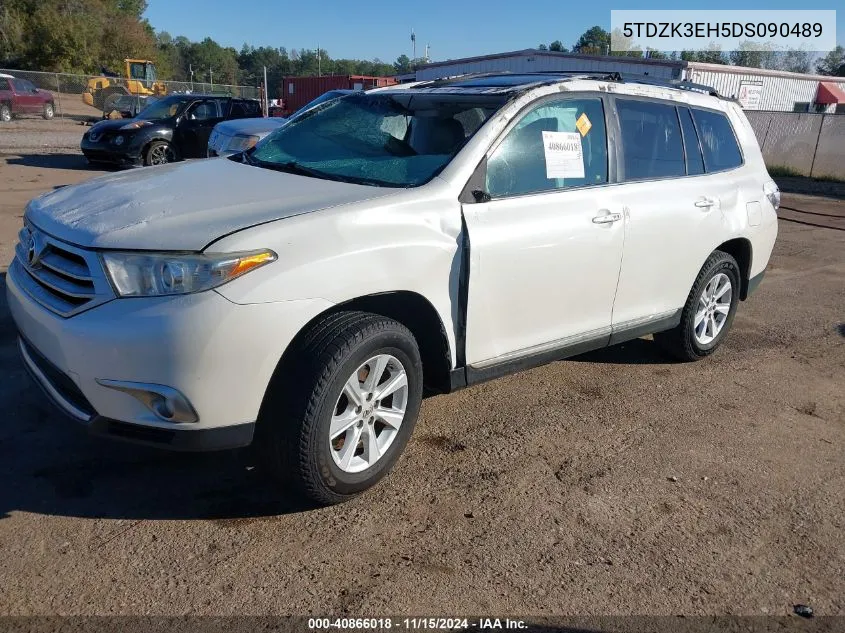 2013 Toyota Highlander Se V6 VIN: 5TDZK3EH5DS090489 Lot: 40866018