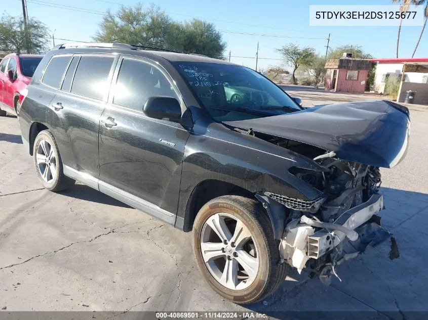 2013 Toyota Highlander Limited V6 VIN: 5TDYK3EH2DS125677 Lot: 40869501