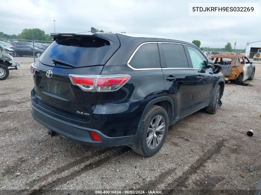 5TDJKRFH9ES032269 2014 Toyota Highlander Xle V6