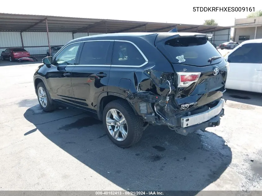 5TDDKRFHXES009161 2014 Toyota Highlander Limited V6