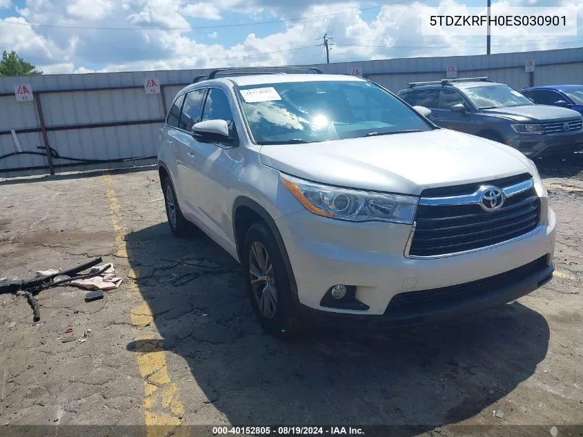 5TDZKRFH0ES030901 2014 Toyota Highlander Le Plus V6