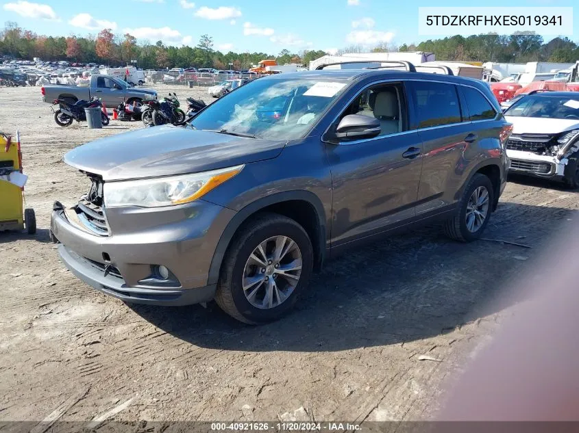 2014 Toyota Highlander Le Plus/Le Plus V6 VIN: 5TDZKRFHXES019341 Lot: 40921626