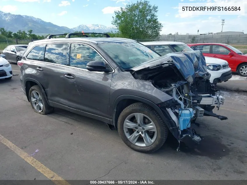 5TDDKRFH9FS166584 2015 Toyota Highlander Limited V6