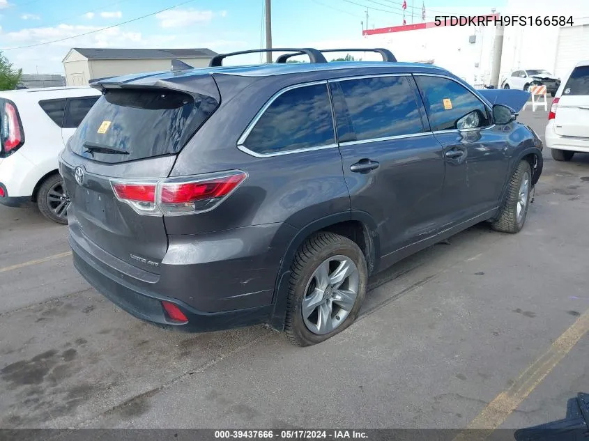 5TDDKRFH9FS166584 2015 Toyota Highlander Limited V6