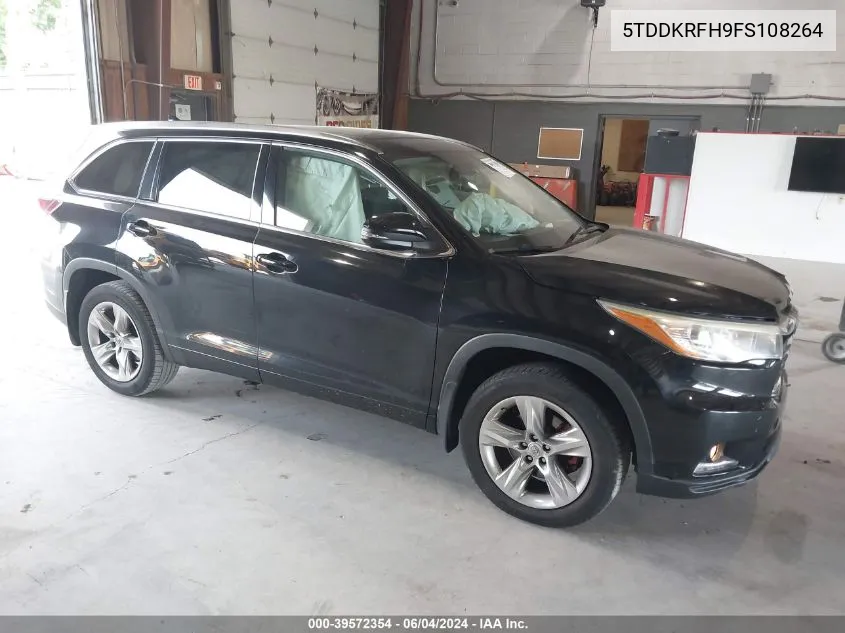 2015 Toyota Highlander Limited Platinum V6 VIN: 5TDDKRFH9FS108264 Lot: 39572354