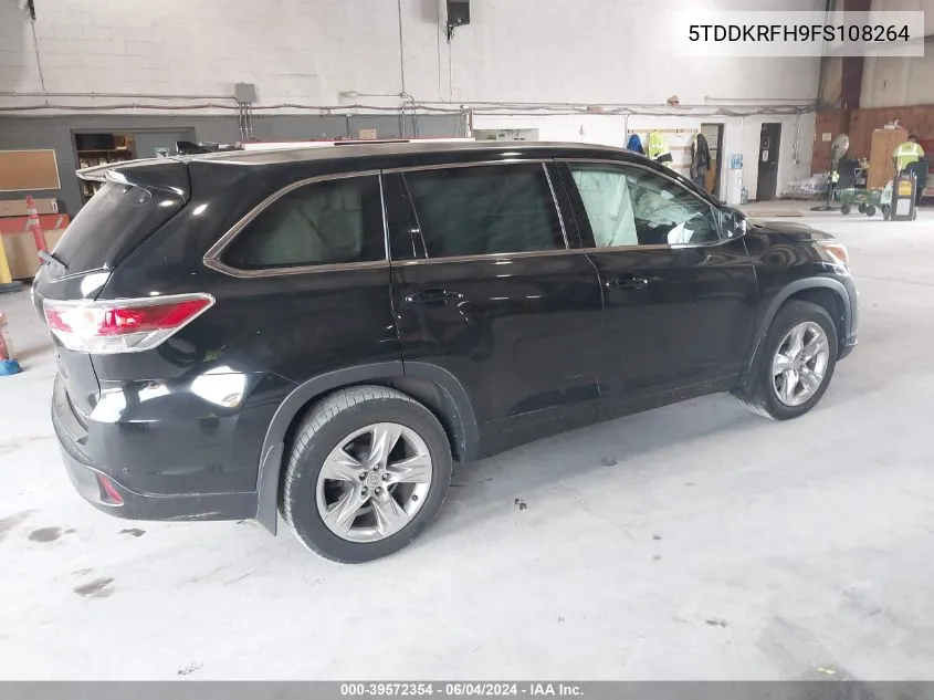 5TDDKRFH9FS108264 2015 Toyota Highlander Limited Platinum V6