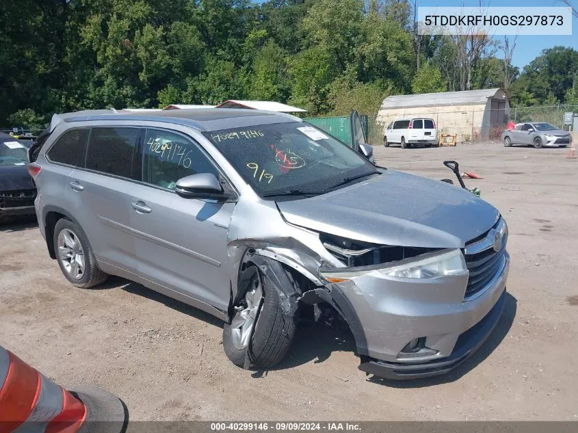 5TDDKRFH0GS297873 2016 Toyota Highlander Limited Platinum V6