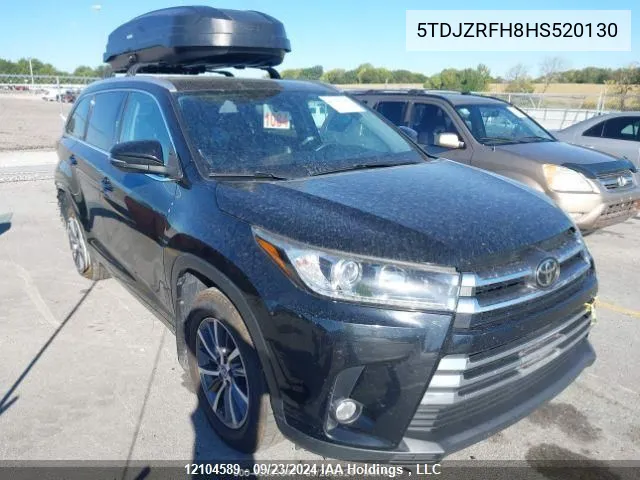 2017 Toyota Highlander Se/Xle VIN: 5TDJZRFH8HS520130 Lot: 12104589