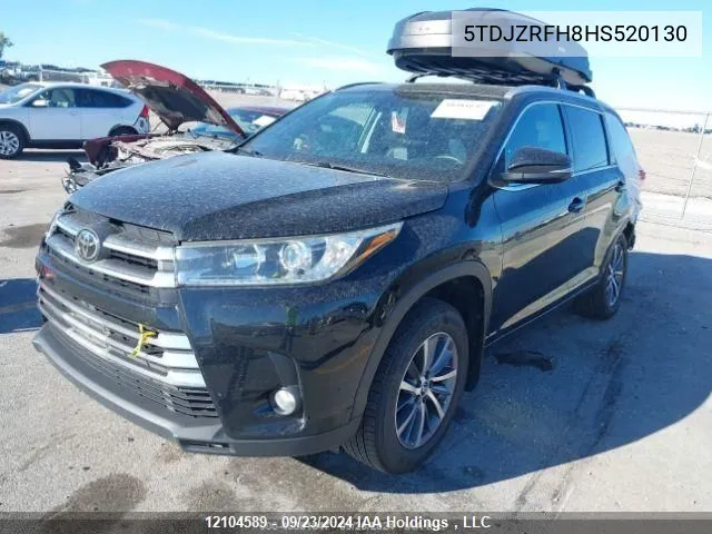 2017 Toyota Highlander Se/Xle VIN: 5TDJZRFH8HS520130 Lot: 12104589