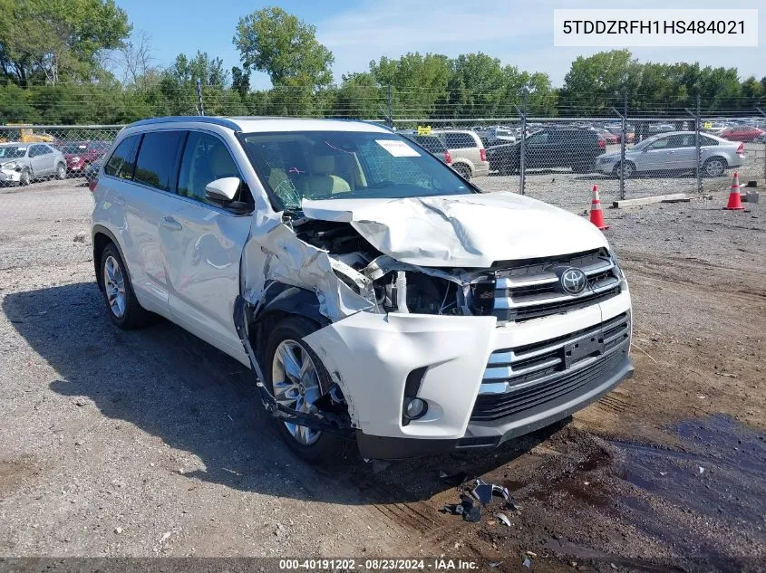 2017 Toyota Highlander Limited VIN: 5TDDZRFH1HS484021 Lot: 40191202