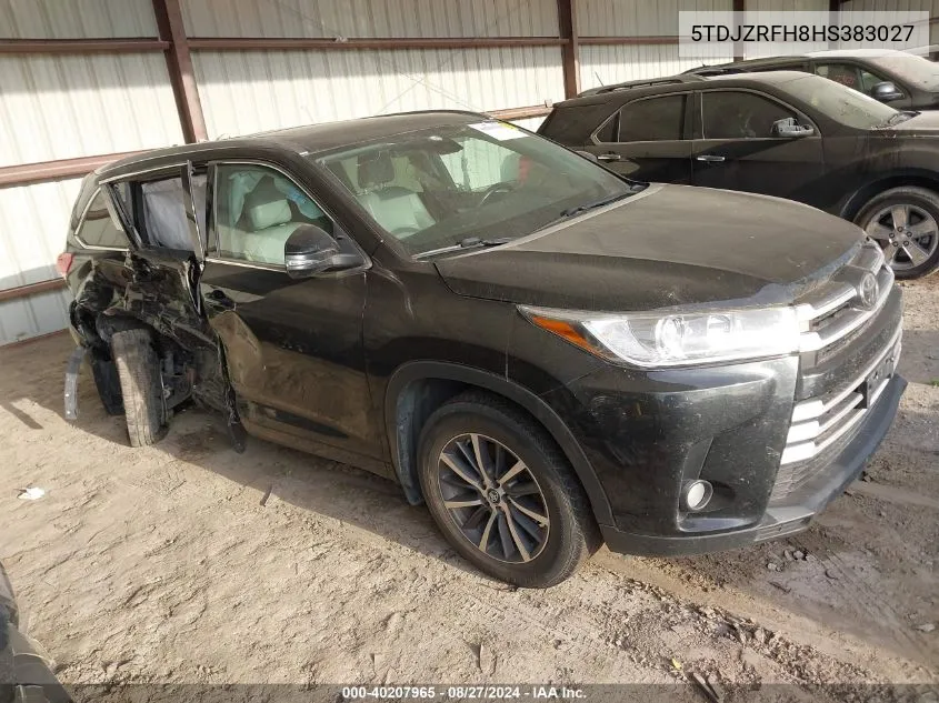 5TDJZRFH8HS383027 2017 Toyota Highlander Xle