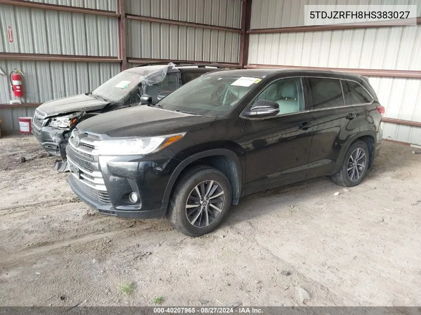 5TDJZRFH8HS383027 2017 Toyota Highlander Xle