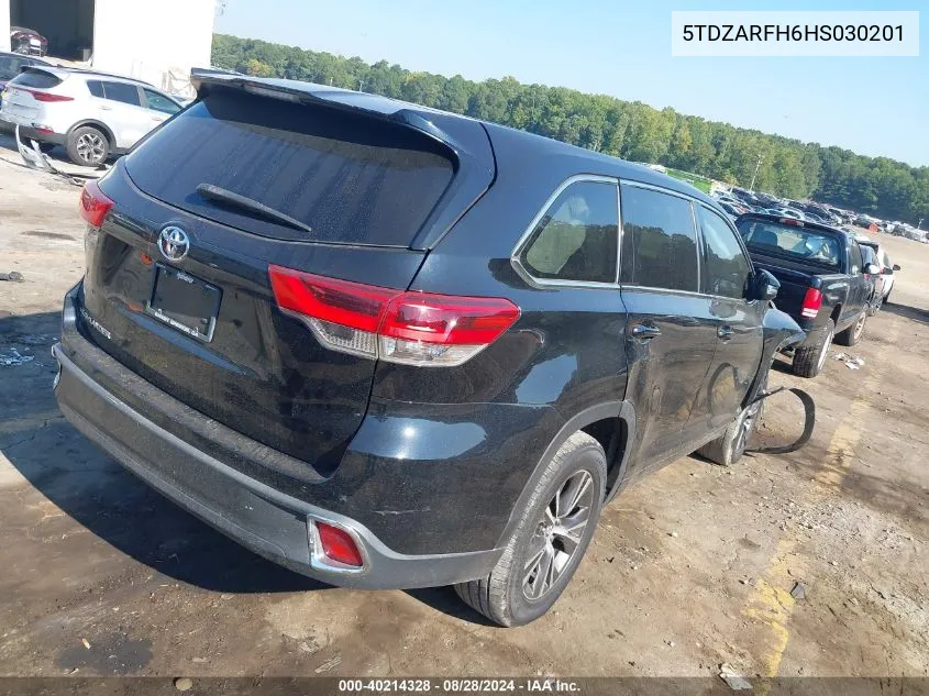 2017 Toyota Highlander Le VIN: 5TDZARFH6HS030201 Lot: 40214328