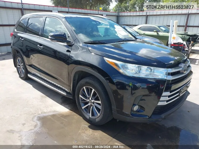 2017 Toyota Highlander Xle VIN: 5TDKZRFH1HS523827 Lot: 40219323