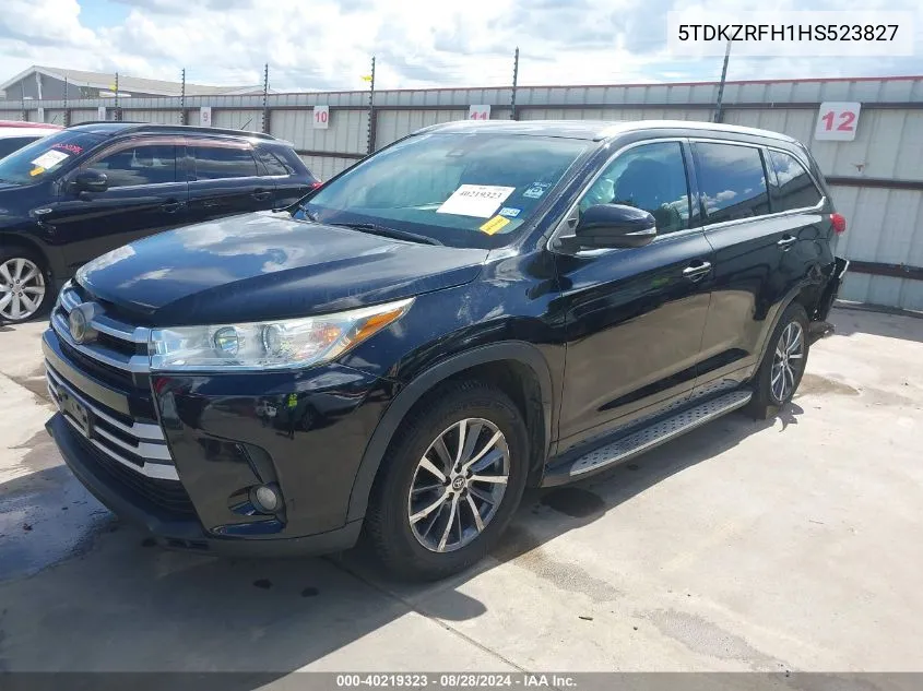 5TDKZRFH1HS523827 2017 Toyota Highlander Xle