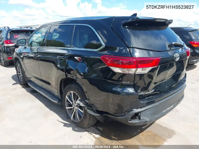 2017 Toyota Highlander Xle VIN: 5TDKZRFH1HS523827 Lot: 40219323