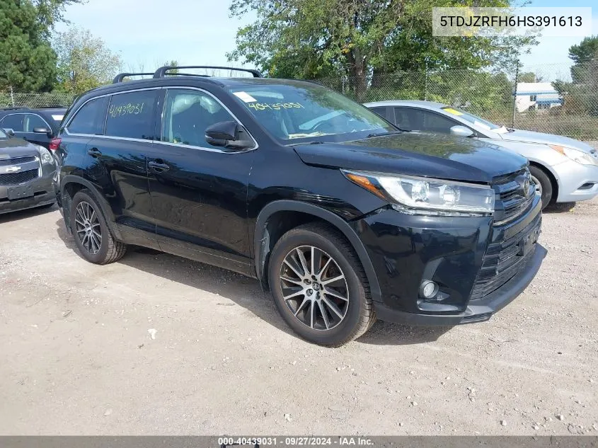 2017 Toyota Highlander Se VIN: 5TDJZRFH6HS391613 Lot: 40439031