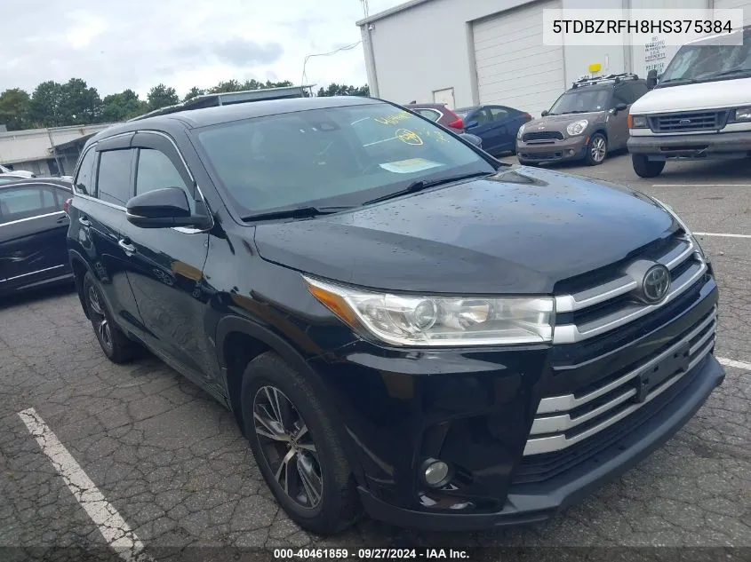 5TDBZRFH8HS375384 2017 Toyota Highlander Le Plus