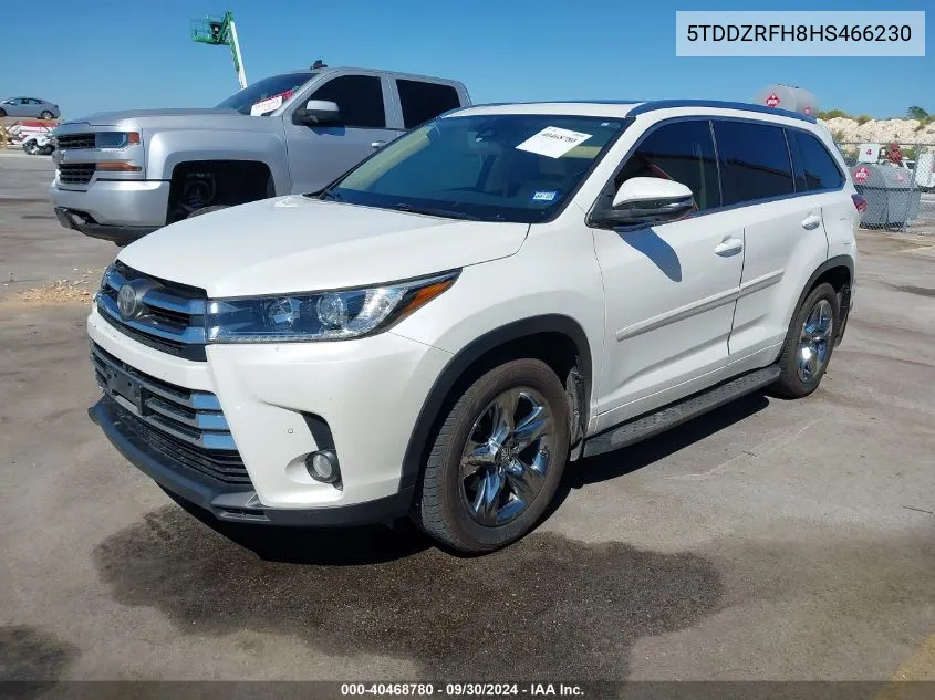 5TDDZRFH8HS466230 2017 Toyota Highlander Limited Platinum