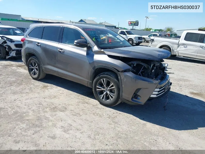 2017 Toyota Highlander Le VIN: 5TDZARFH8HS030037 Lot: 40489013