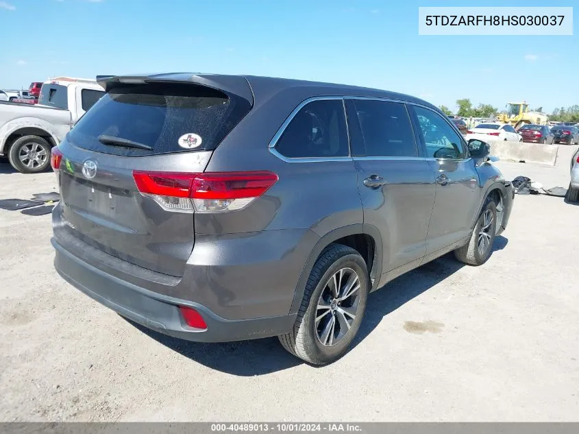 2017 Toyota Highlander Le VIN: 5TDZARFH8HS030037 Lot: 40489013