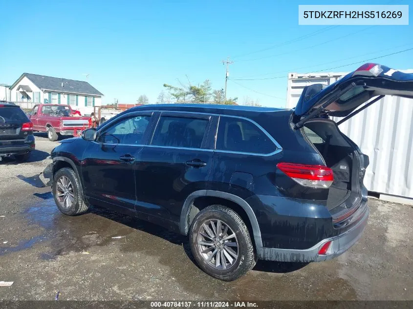 5TDKZRFH2HS516269 2017 Toyota Highlander Xle