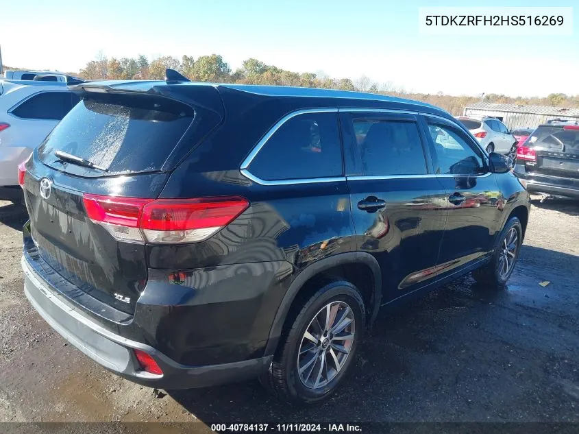 5TDKZRFH2HS516269 2017 Toyota Highlander Xle