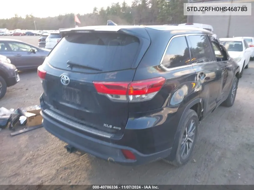 5TDJZRFH0HS468783 2017 Toyota Highlander Xle