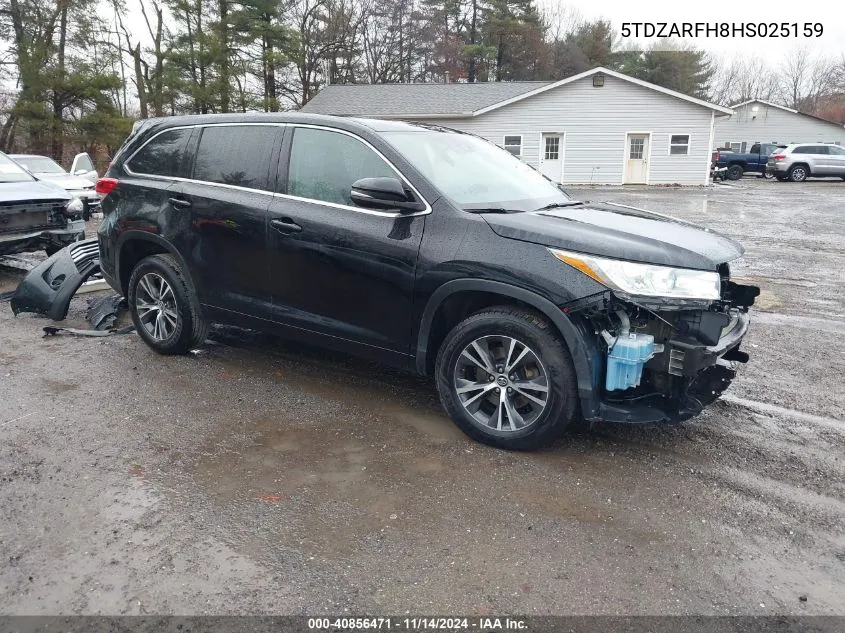 2017 Toyota Highlander Le VIN: 5TDZARFH8HS025159 Lot: 40856471