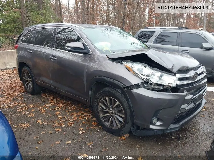 2017 Toyota Highlander Xle VIN: 5TDJZRFH4HS468009 Lot: 40899373