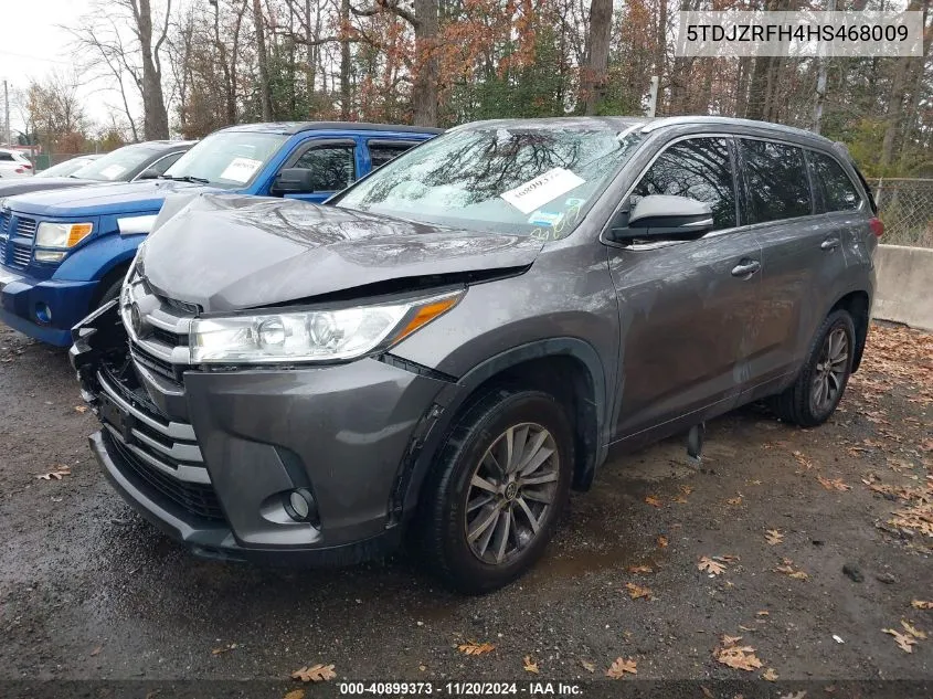 2017 Toyota Highlander Xle VIN: 5TDJZRFH4HS468009 Lot: 40899373