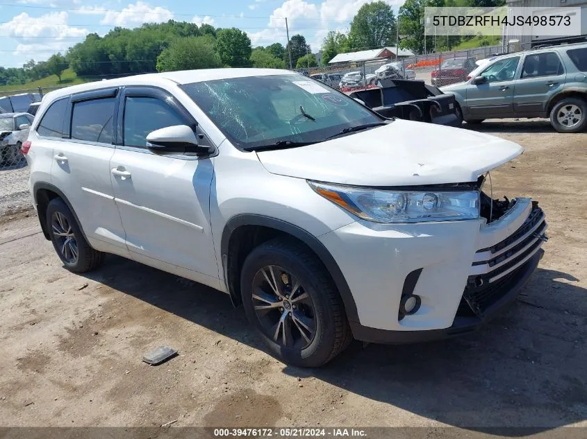 5TDBZRFH4JS498573 2018 Toyota Highlander Le Plus